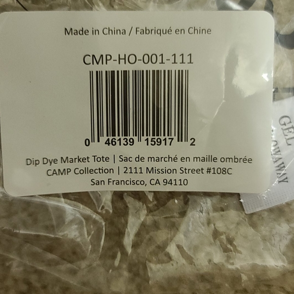 NWT Camp Collection Dip Dye Market Tote - Picture 4 of 4